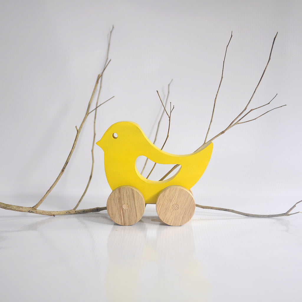 Wooden Push Toy Bird