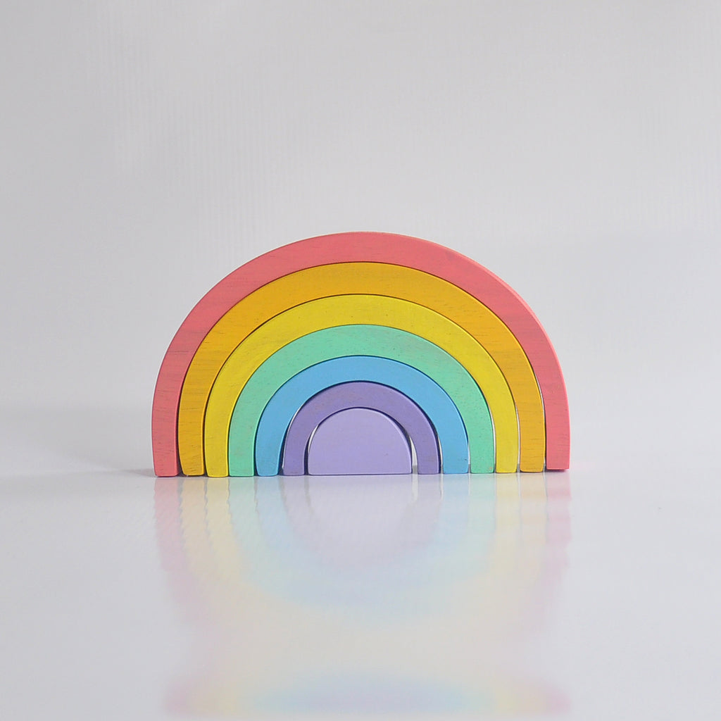 Wooden Rainbow Arches Toy