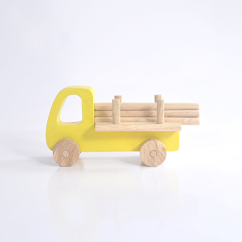 Wooden Toy Truck with logs