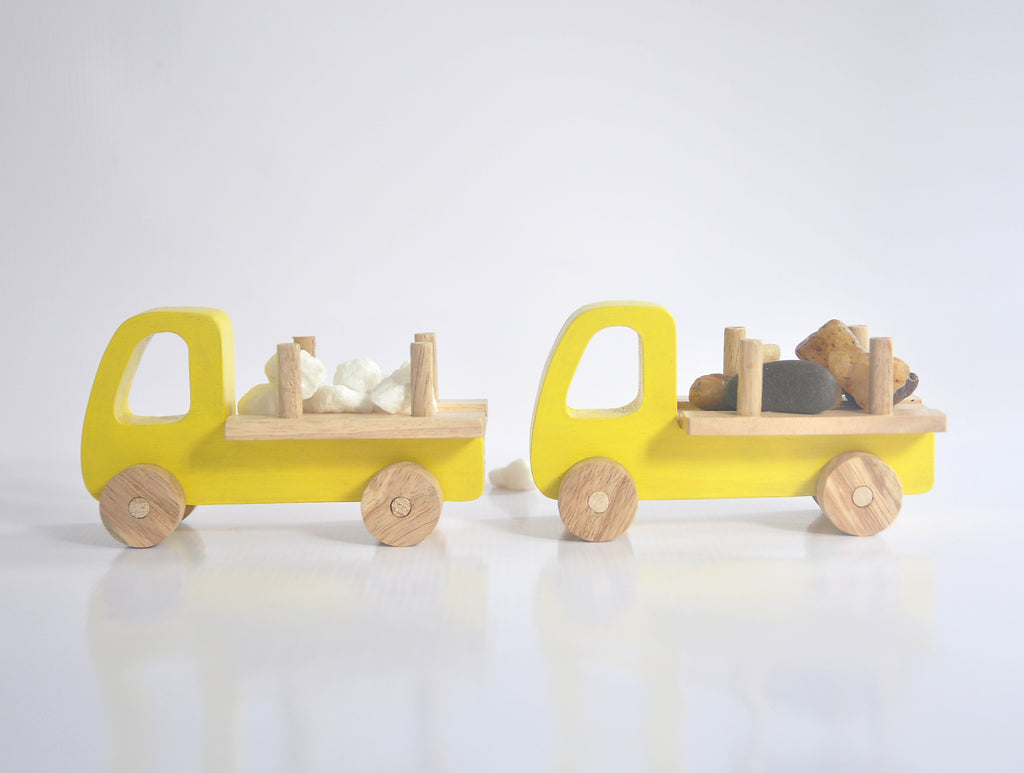 Wooden Toy Truck with logs