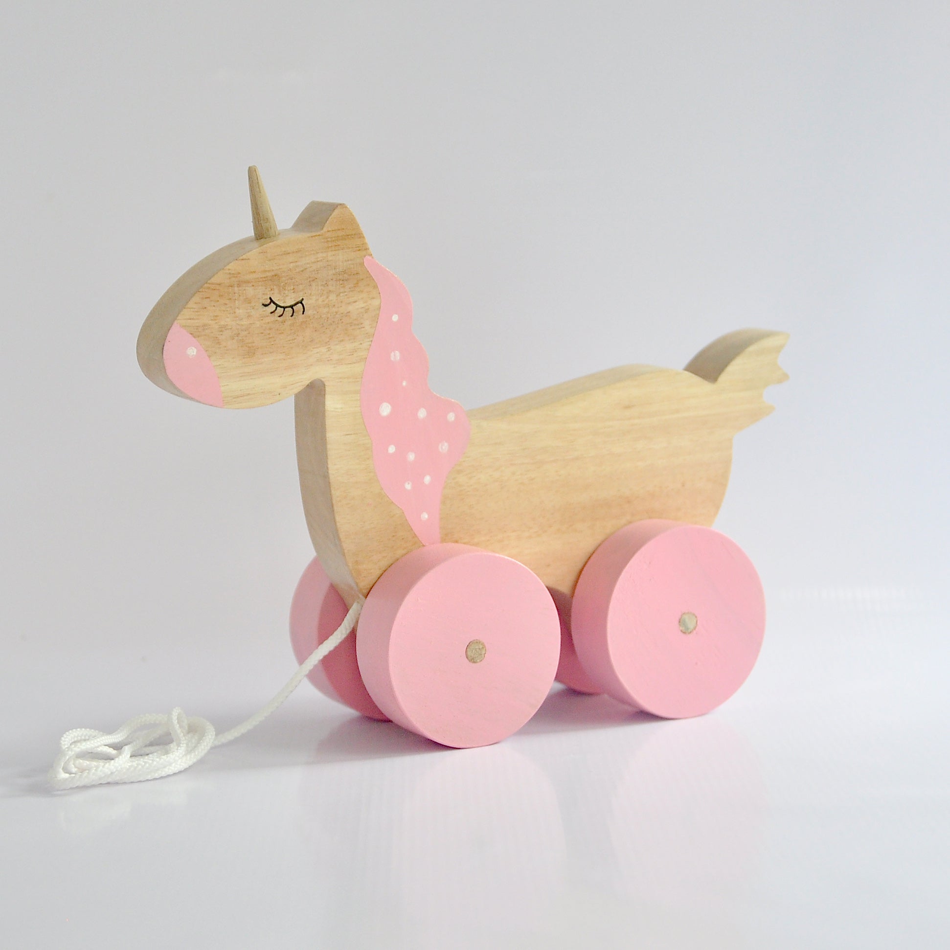 Pull along sales unicorn toy