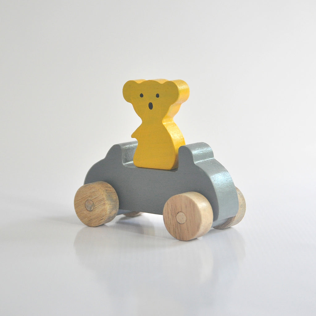 Wooden animal car